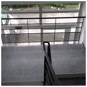 garde-corps peinture poudre époxy