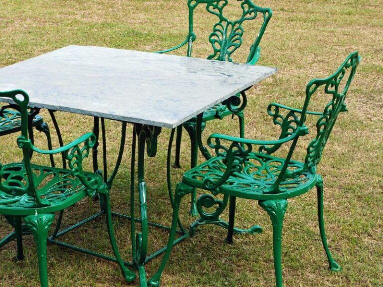 salon de jardin fer forgé